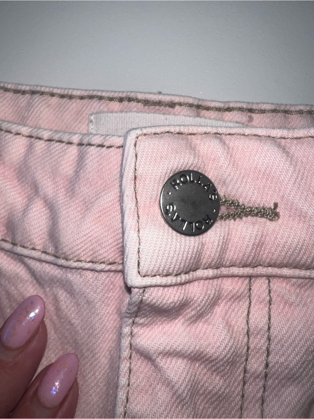 ROLLA'S 80s Pink Sailor High-Rise Wide Leg Jeans Sz 26 - Picture 5 of 16